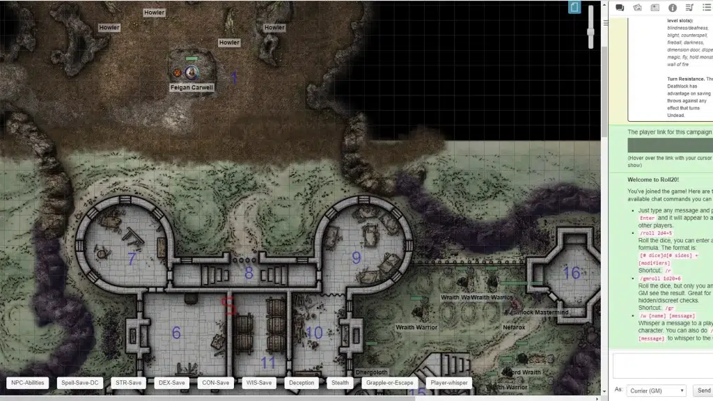 roll20 screenshot